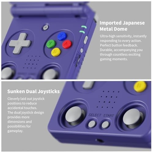 Flip Retro Handheld Game Console 64GB 5532 Games 3300mAh 3.5 Inch IPS Portable