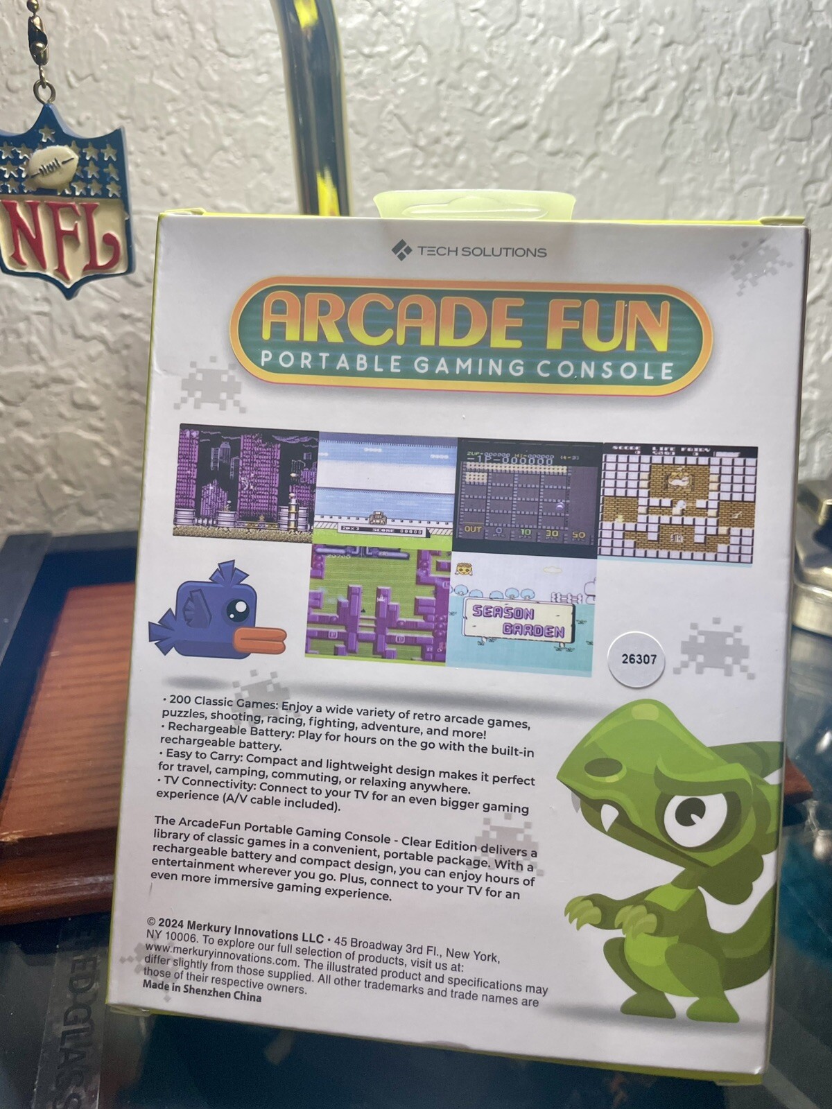 Merkury Innovations Arcade Fun Portable Gaming Console 200 Games NEW IN HAND