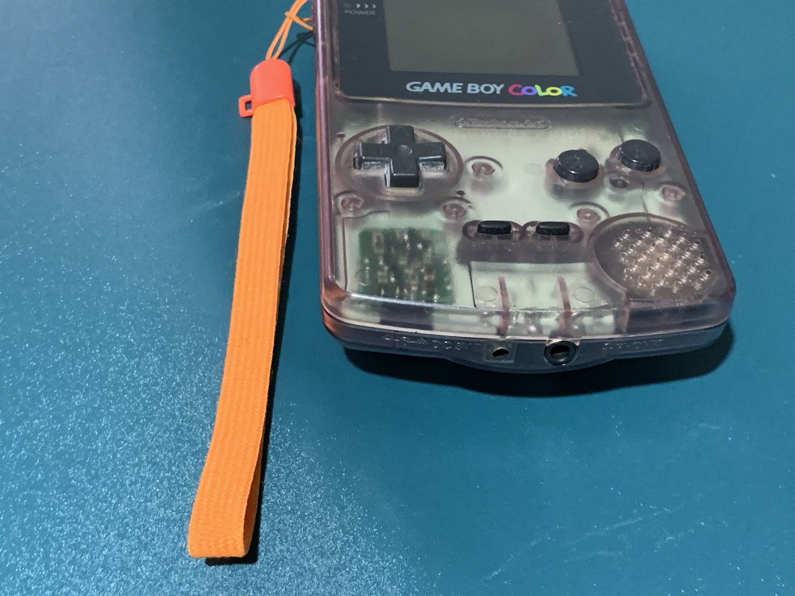 Game Boy Color Atomic Purple Nintendo Backcover Missing Skeleton CGB-S-SA Repair