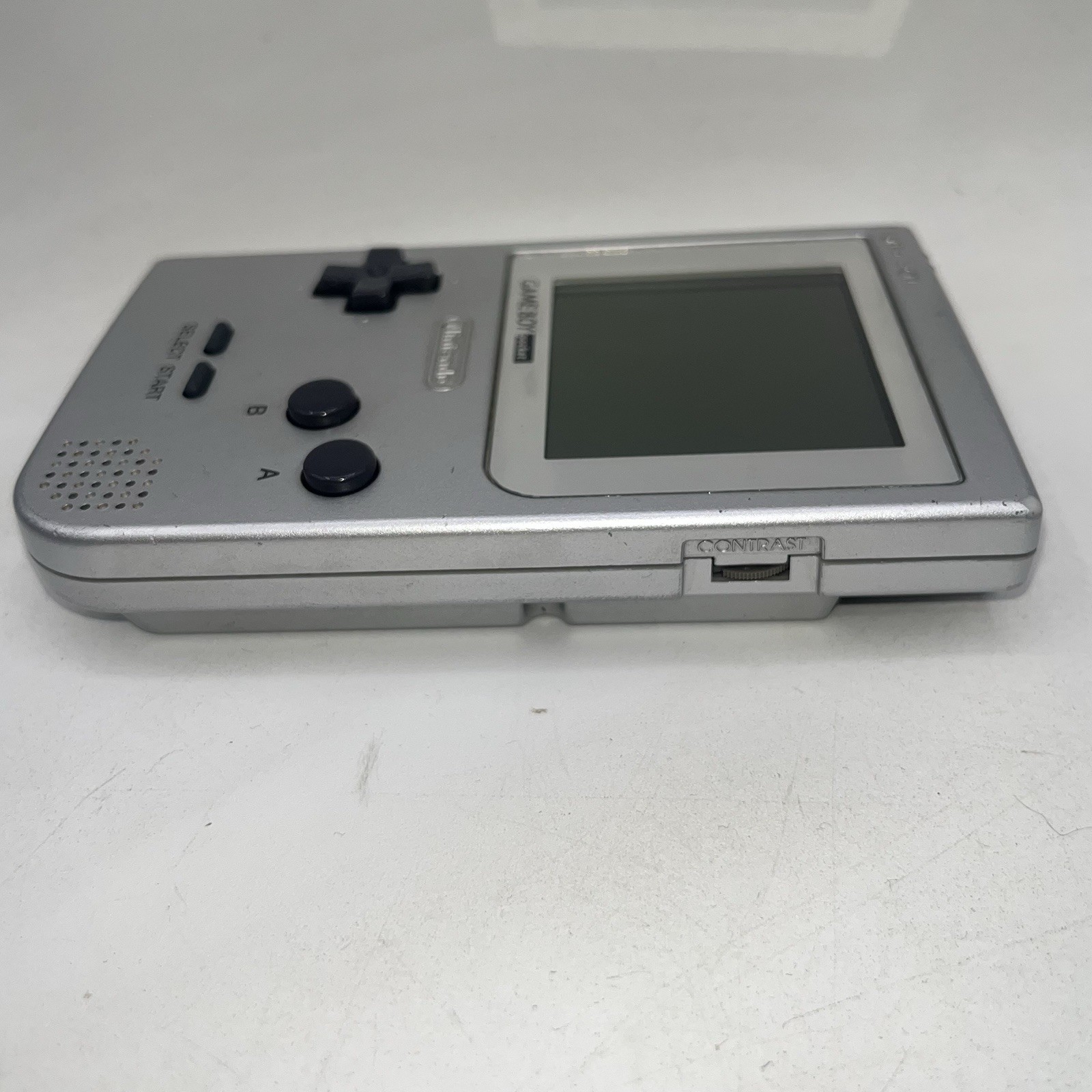 Nintendo GameBoy Pocket Silver Handheld Console MGB-001 Tested & Working