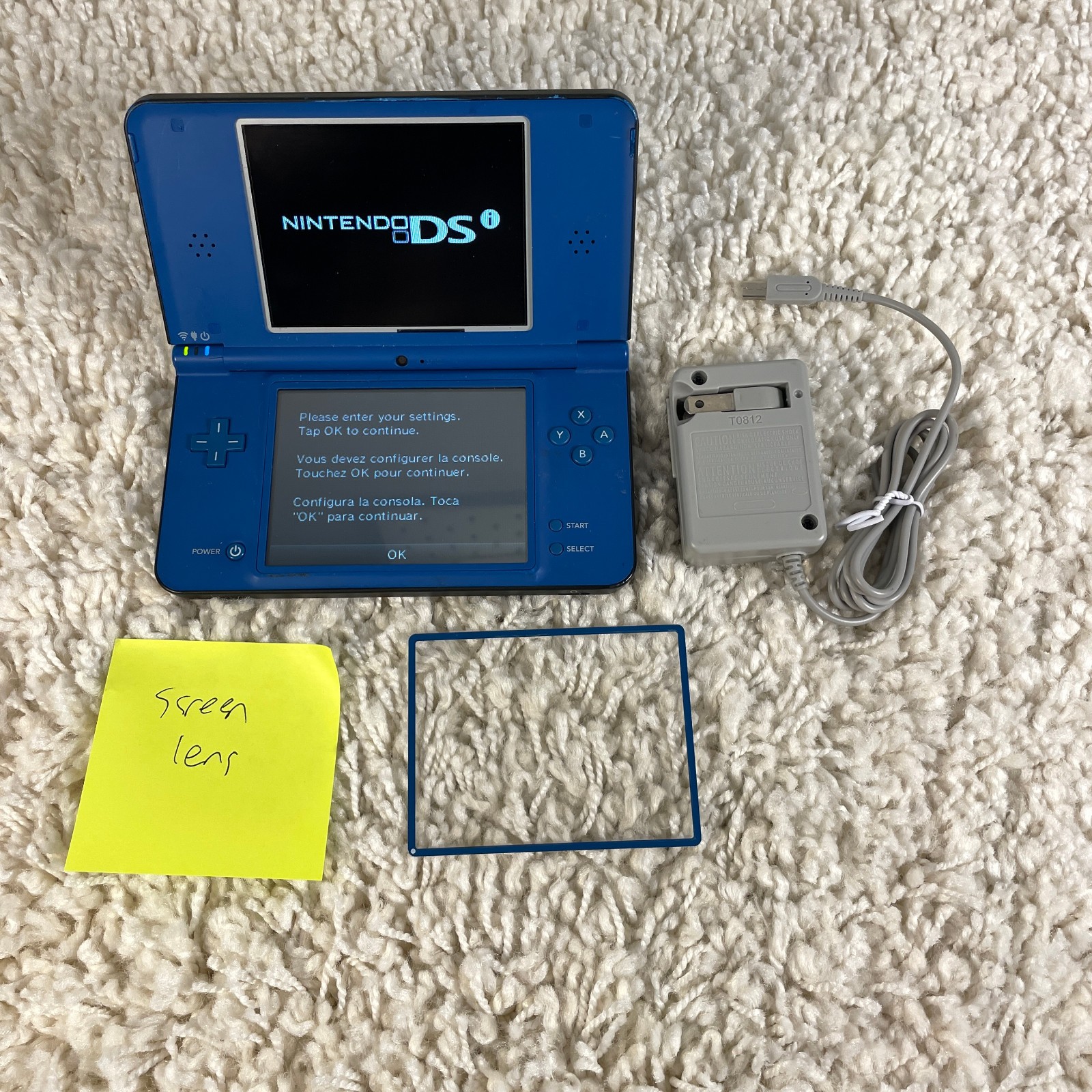 Nintendo DSi XL Midnight Blue Handheld Console System UTL-001 Tested