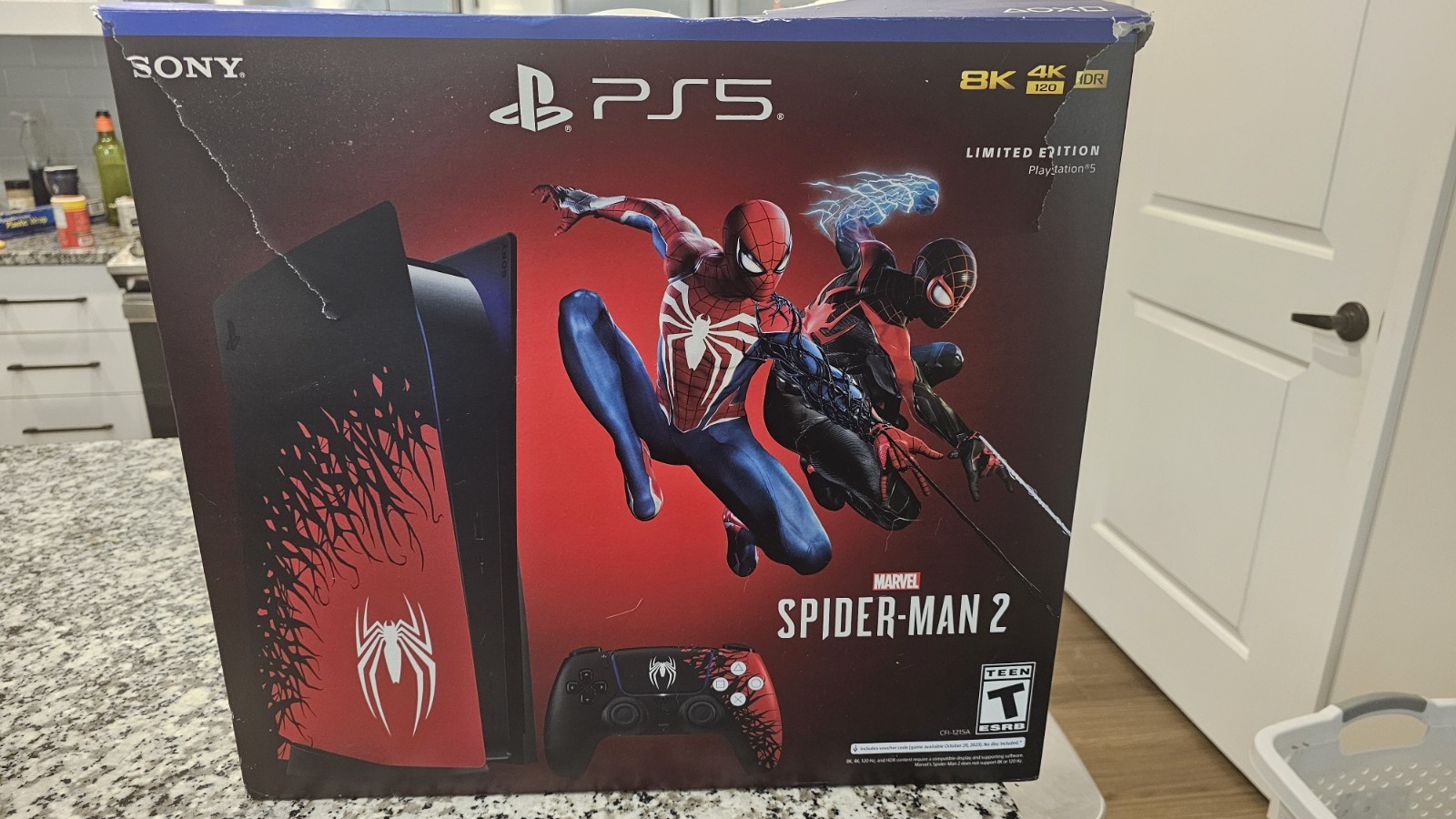Sony PlayStation 5 PS5 Limited Edition Spider-Man 2 Console 825GB 4K Black/Red