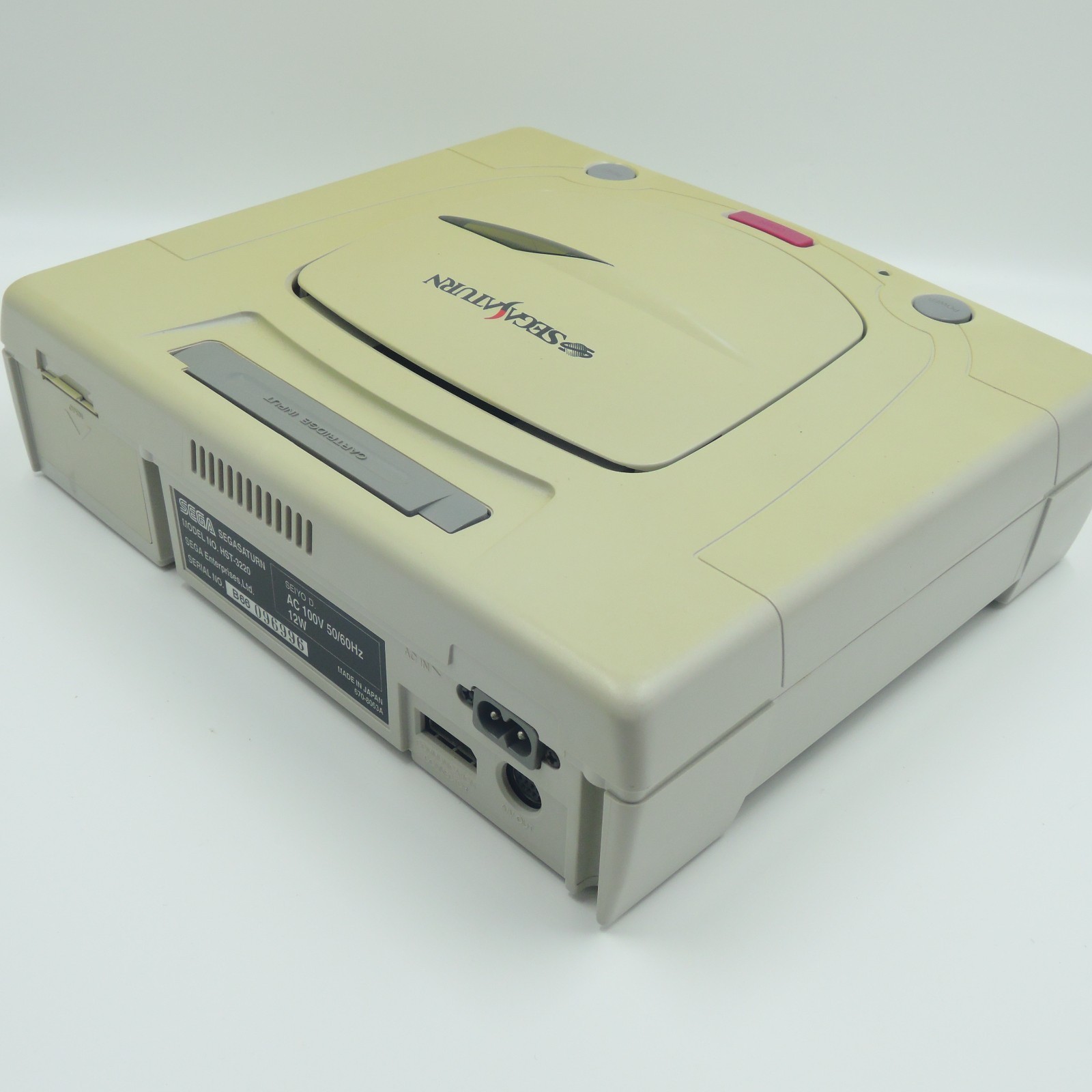 Sega Saturn Console White HST-0014 HST-3220 Japanese 100V Tested