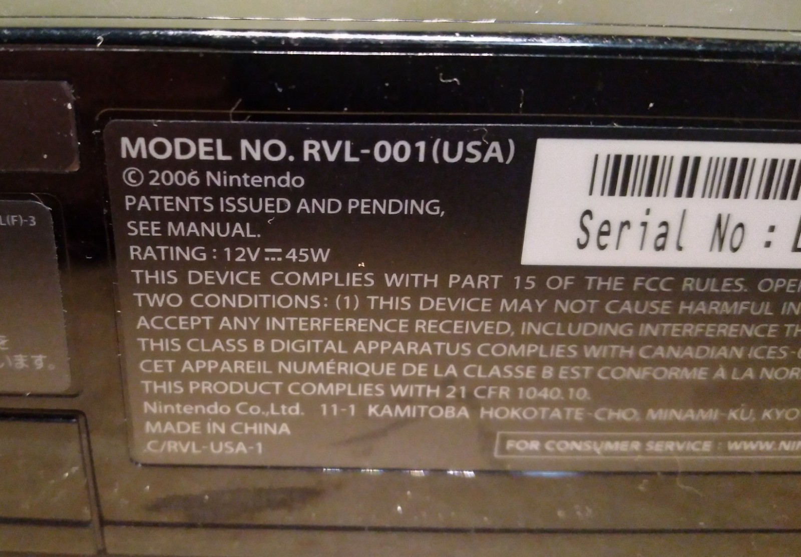 Nintendo Wii Model RVL-001 2006 Console Bundle – Tested