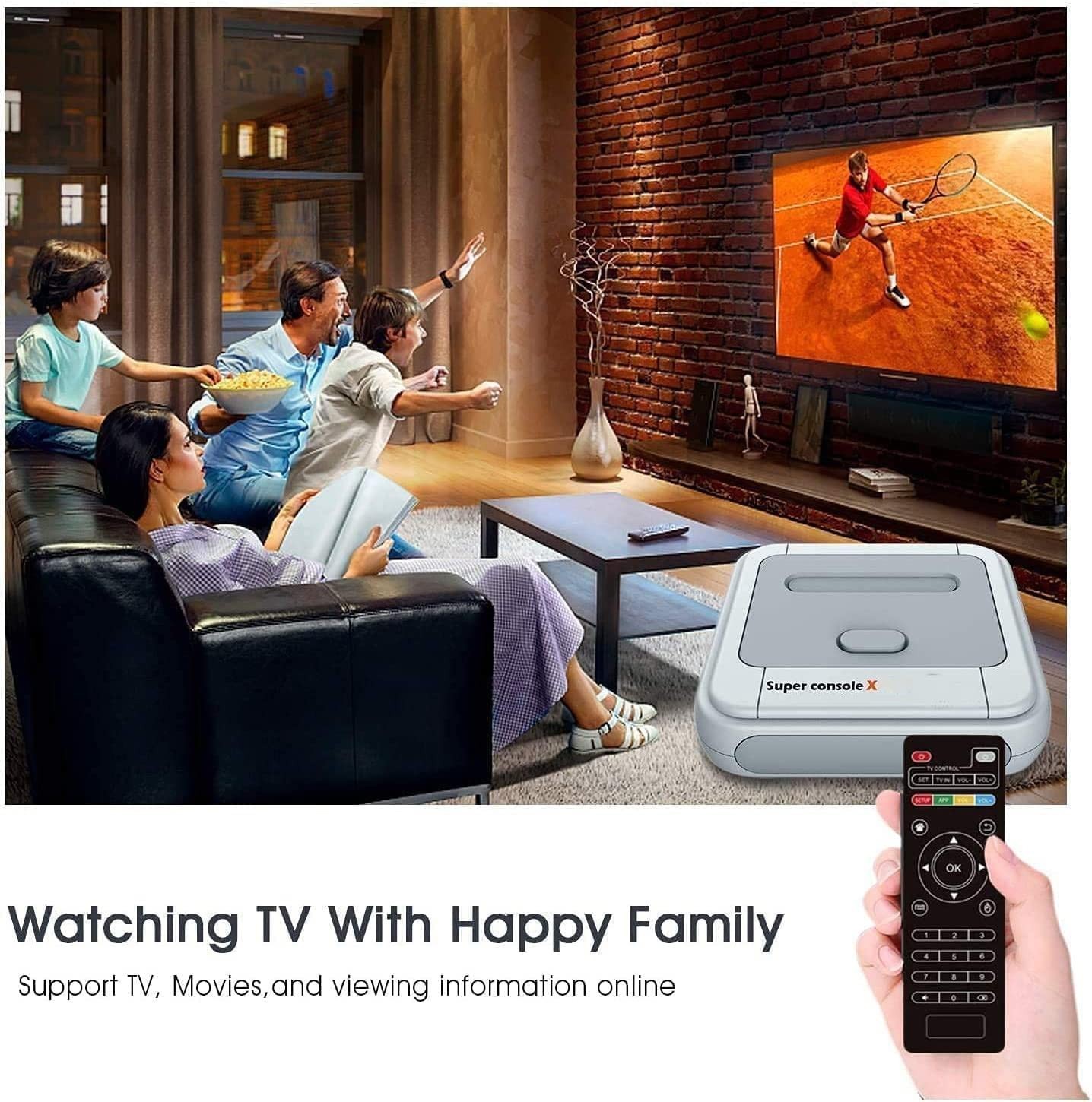 65,000+ Retro Games Console with 2.4GHz Wireless Controllers – Super Console X