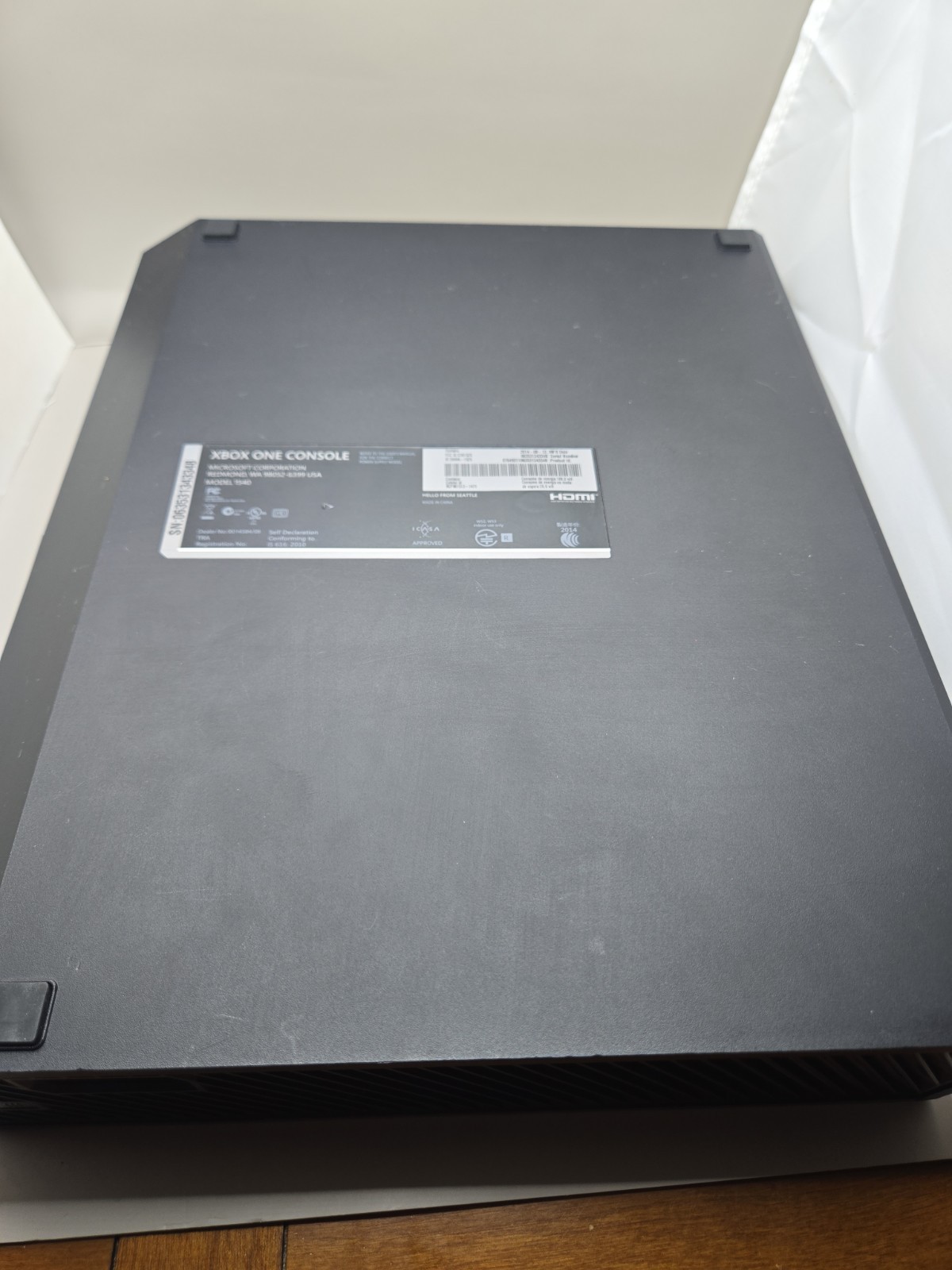 Microsoft Xbox One Model 1540 500GB- Working Console & Power Cord Tested.