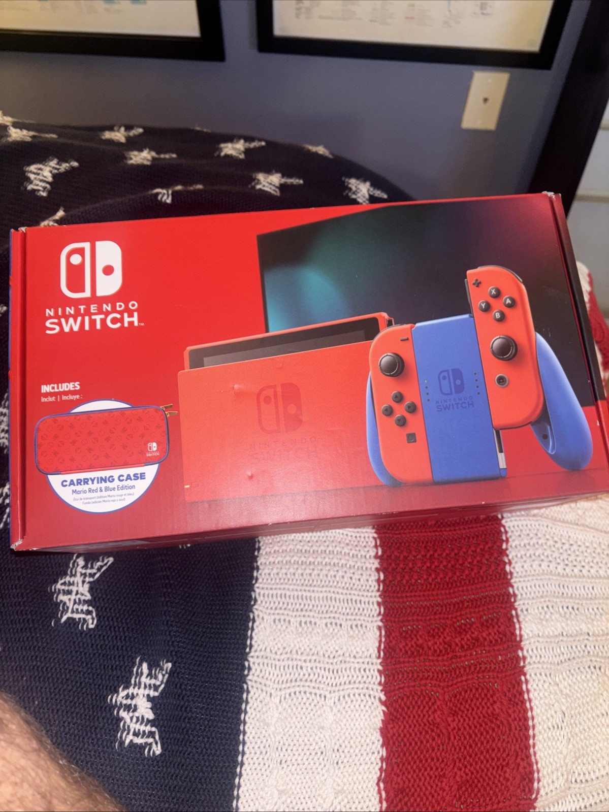 Nintendo Switch HAC-001(-01) Mario Red & Blue Edition – 32GB