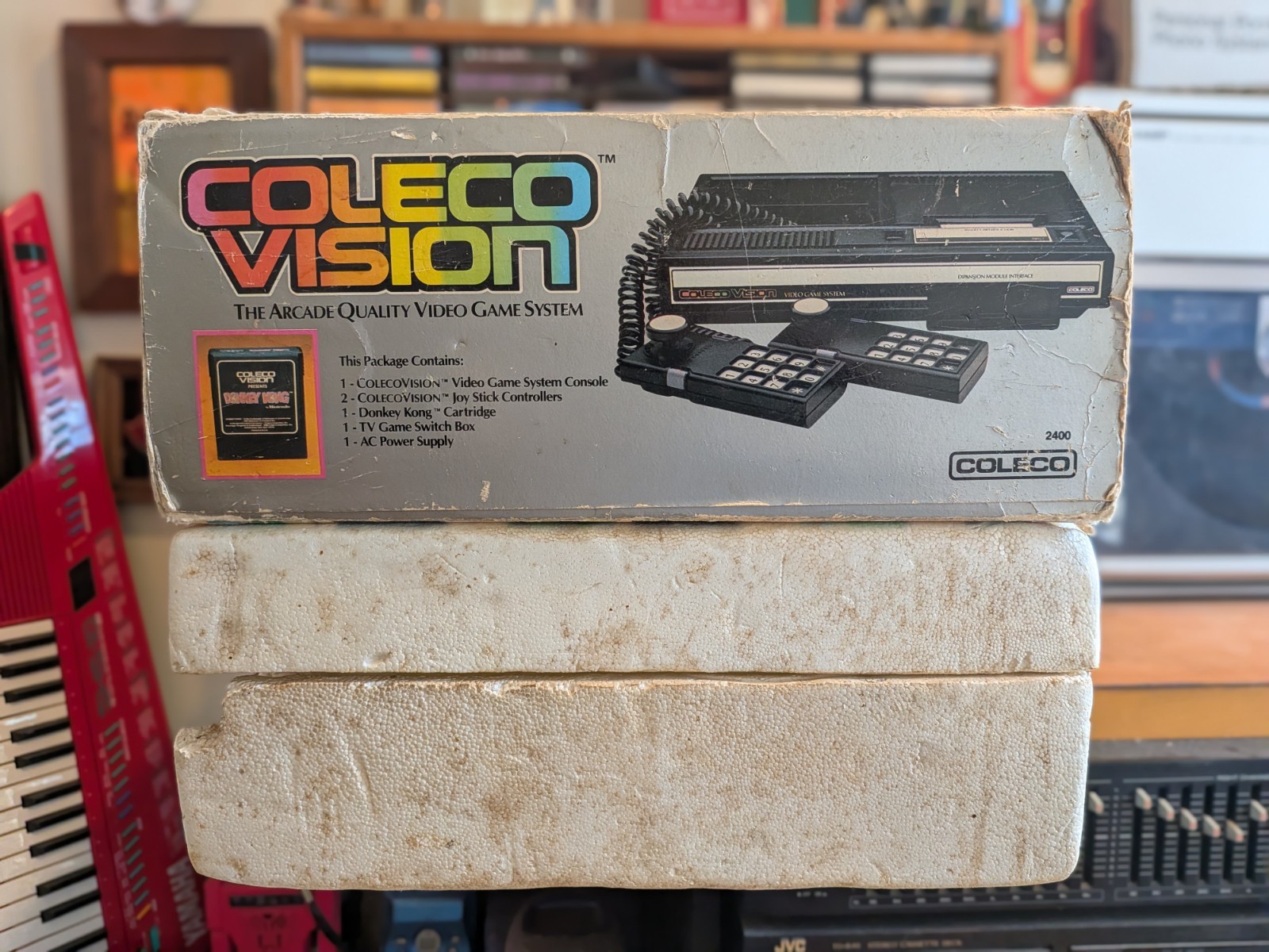 Colecovision Console CIB in Box TESTED COMPLETE Good Shape! 10 Games.