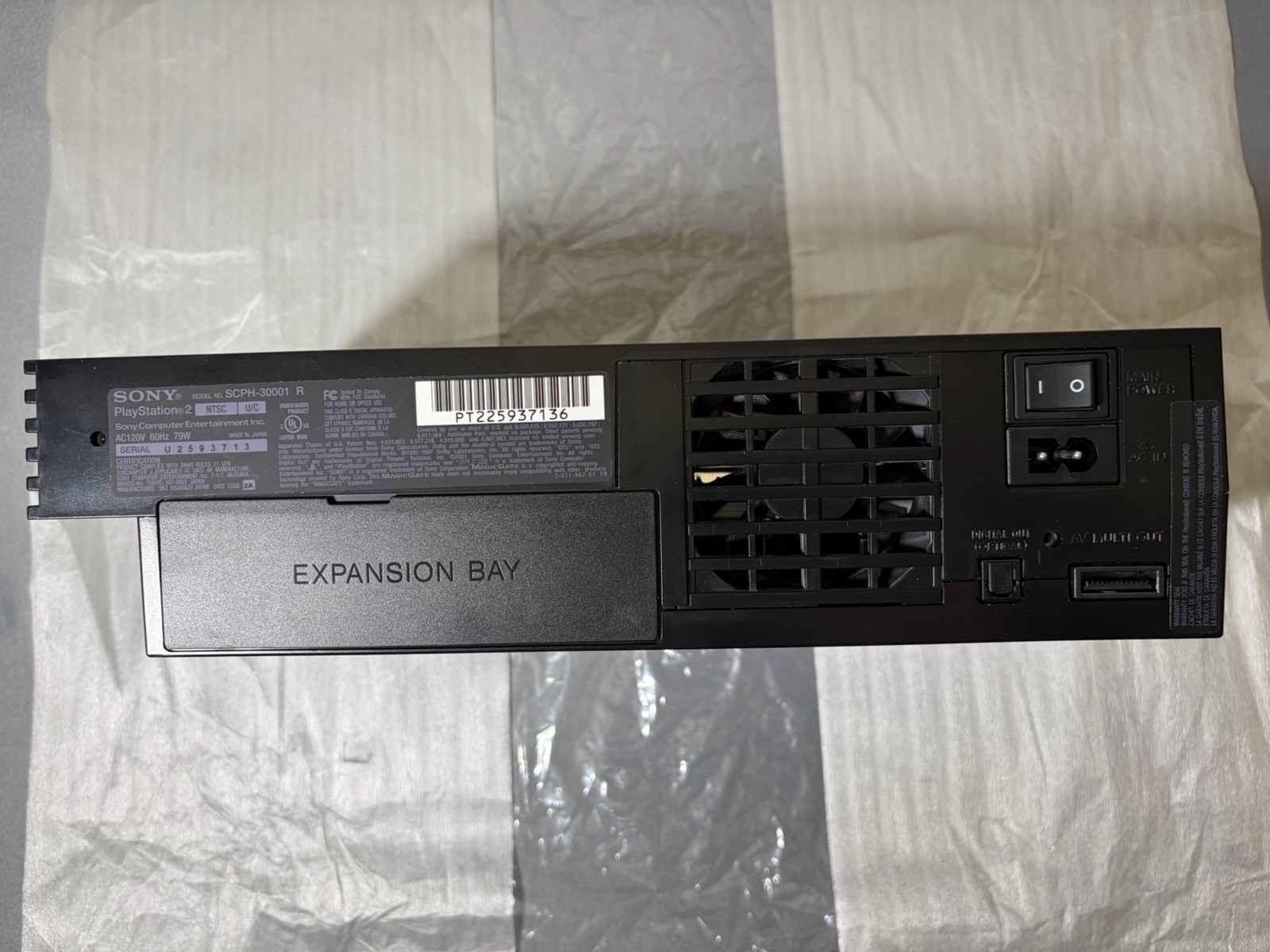 Sony PlayStation 2 PS2 Black Game System SCPH-30001 Complete Mint Cond