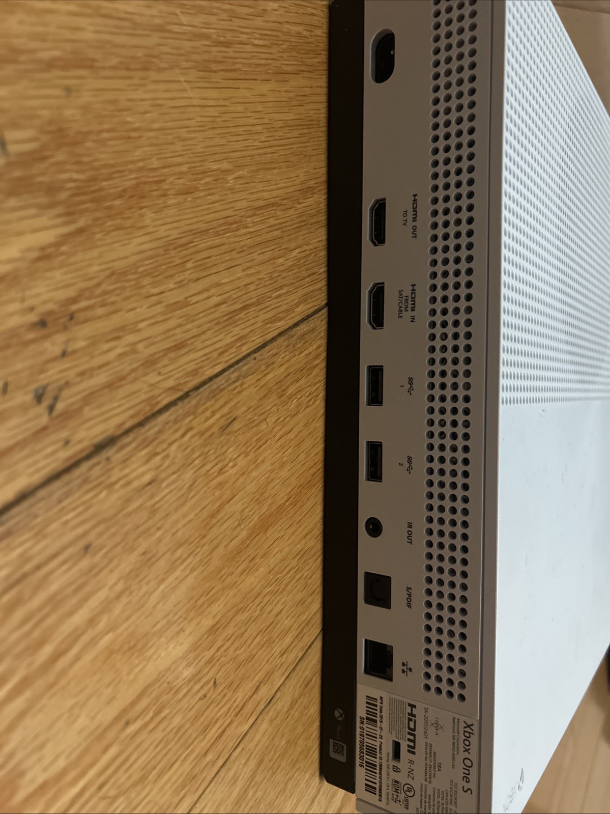 Microsoft Xbox One S White 1TB With 2 Controllers