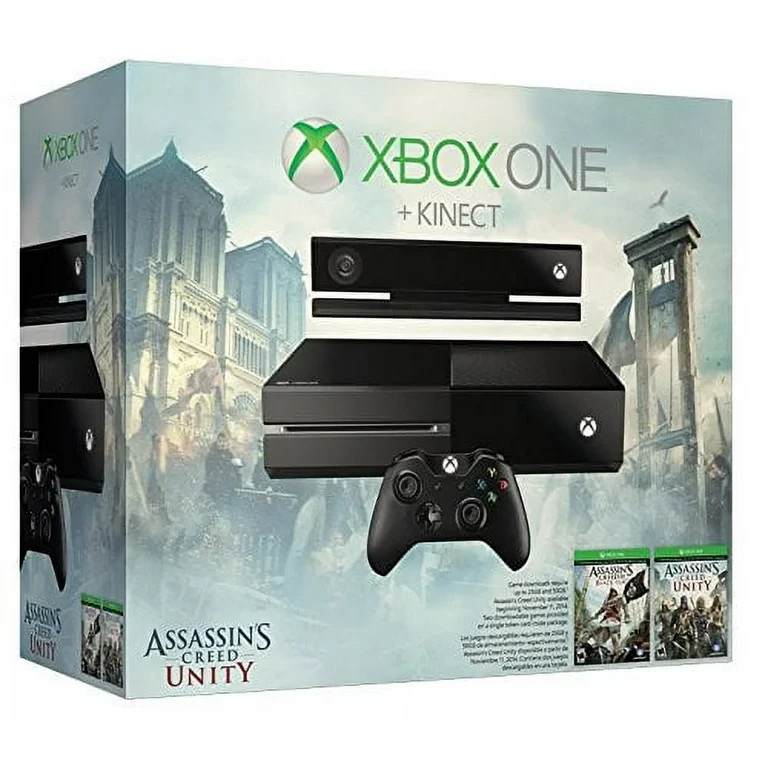 Xbox One With Kinect: Assassin’s Creed Unity Bundle 500GB Hard Drive – NEW