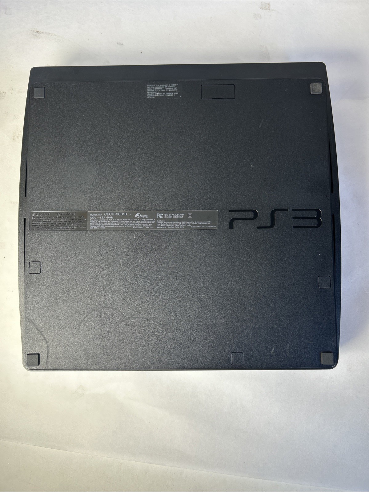 Sony PlayStation 3 PS3 Slim (CECH-3001b) 320GB Console Only Factory Reset