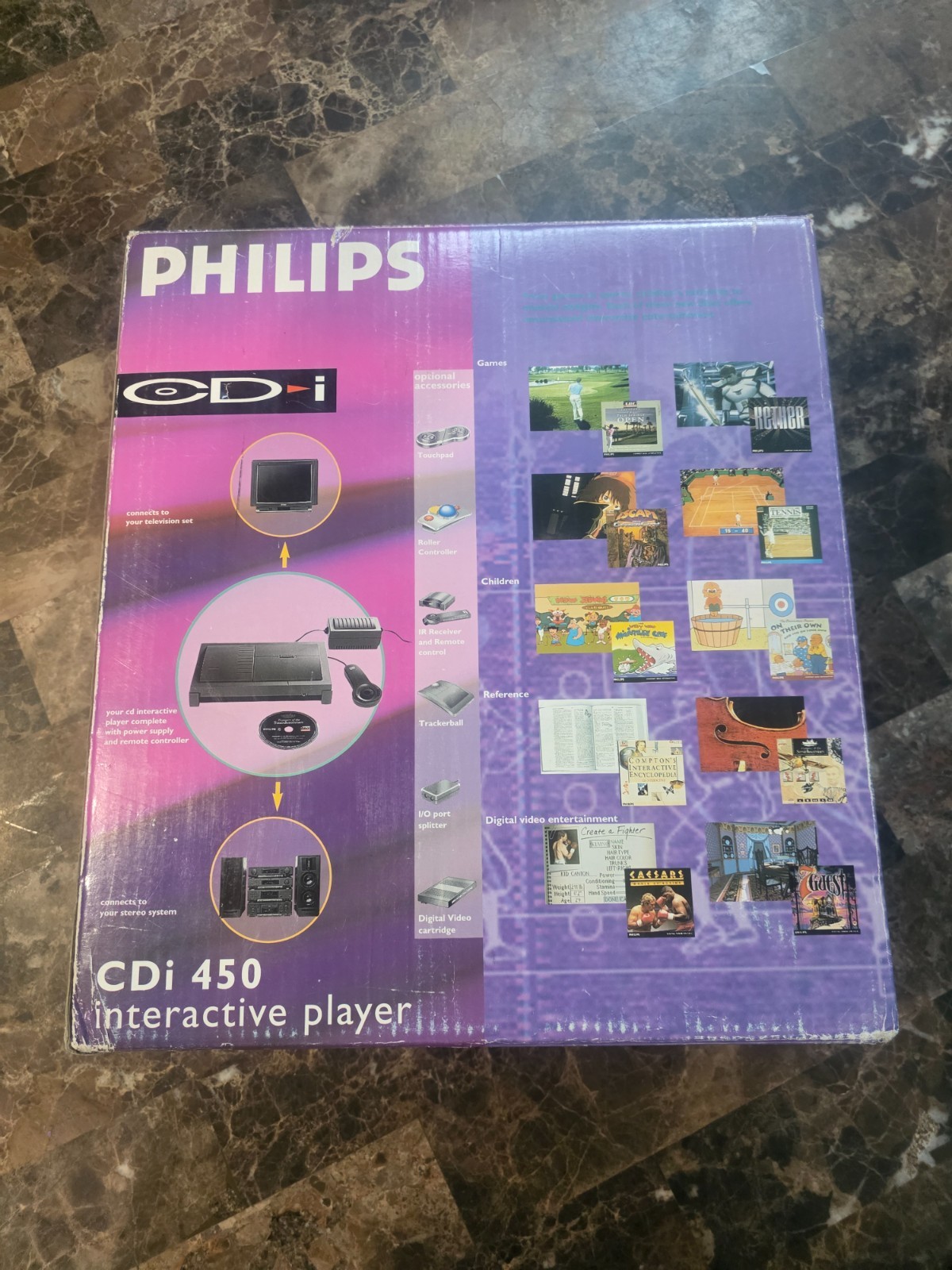 Philips 450 Model CDI (PAL) + Digital Video Cartridge + Space Ace