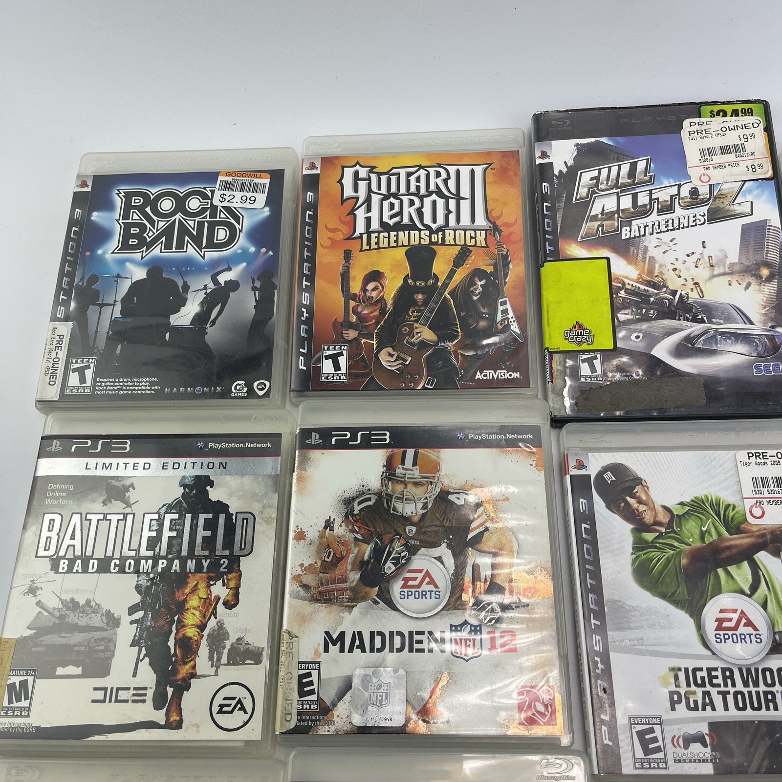 Sony PlayStation 3 Slim CECH-2501A 160GB Console Bundle 12 Games & 1 Controller