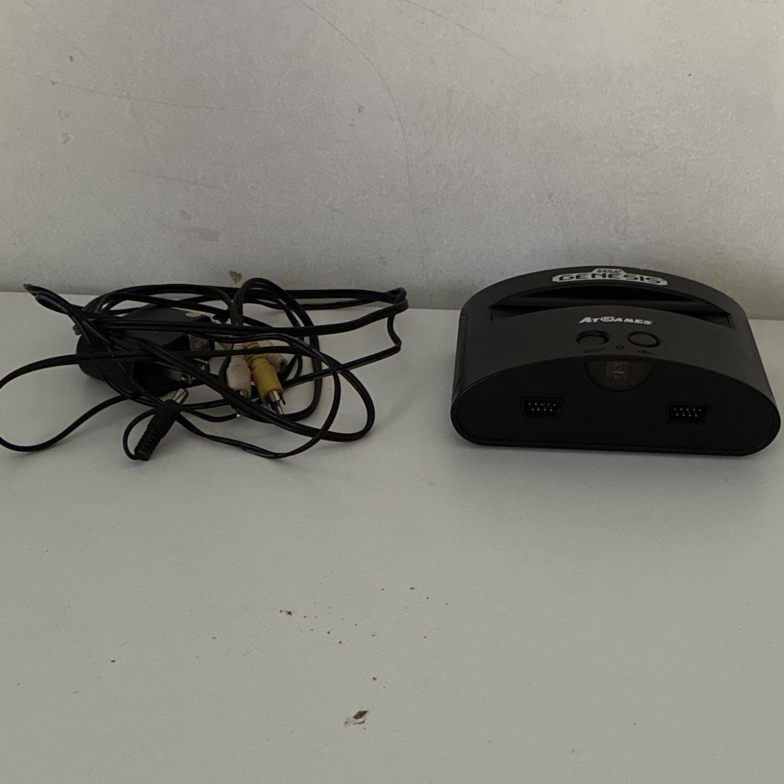 AtGames Sega Genesis Home Console System, Black, Composite RCA, AV/Power Cables