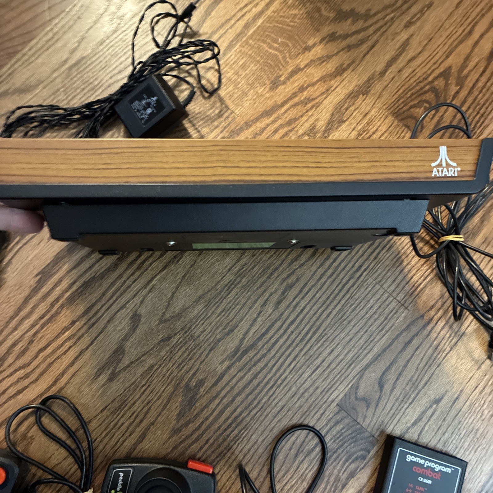 Atari CX 2600 System 6 Switch WORKS Console 2 Games 1 Joystick OEM plug paddles