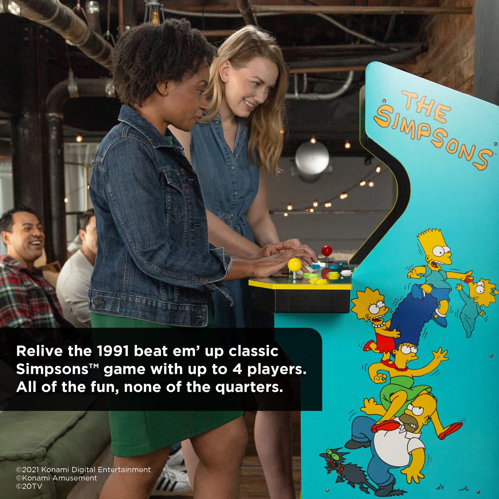 Arcade1up The Simpsons 4-Player Video Arcade Machine