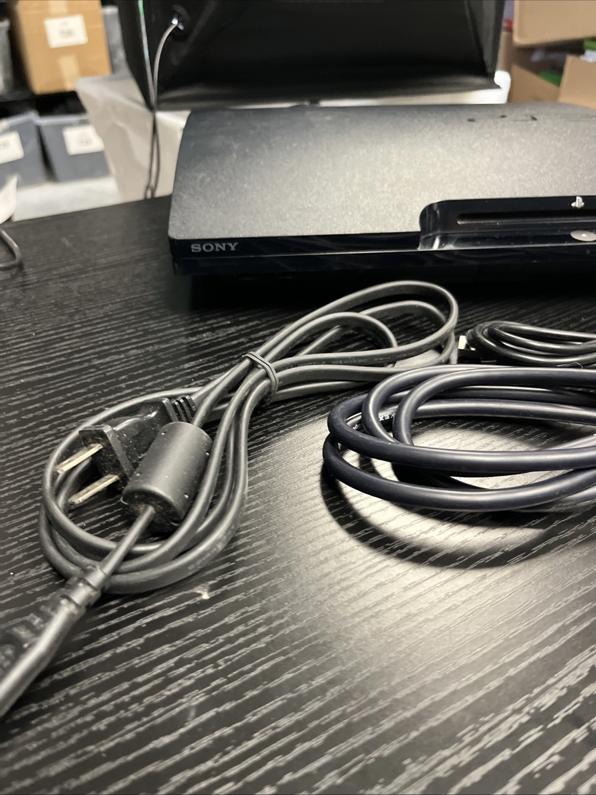 Sony PlayStation 3 Slim CECH-2501A 160gb Console With Cords For Parts (T38)