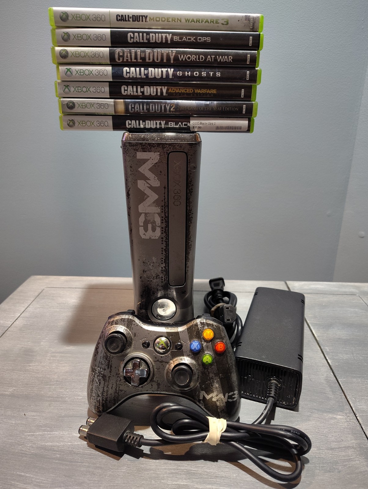 Microsoft Xbox 360 S Call of Duty: Modern Warfare 3 320GB Model 1439 w/ 7 Games