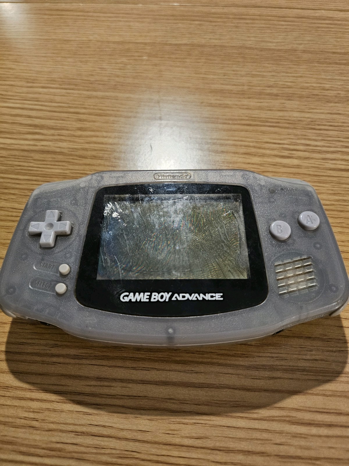 Nintendo Game Boy Advance AGB-001 Handheld for Parts/Repair – Glacier Blue Clear