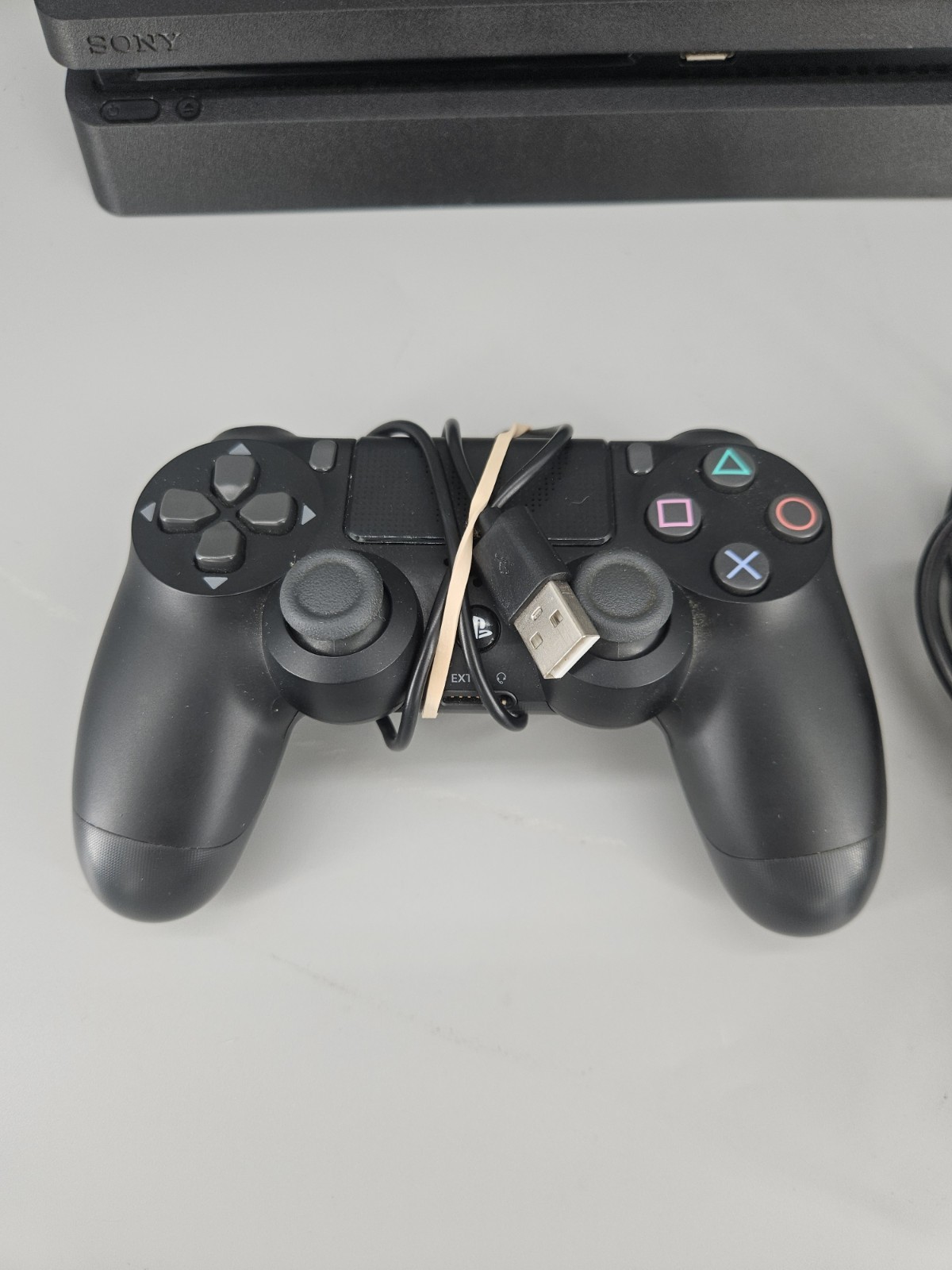 Sony PlayStation 4 Slim 500GB Black PS4 Console CUH-2215A with Controller Tested