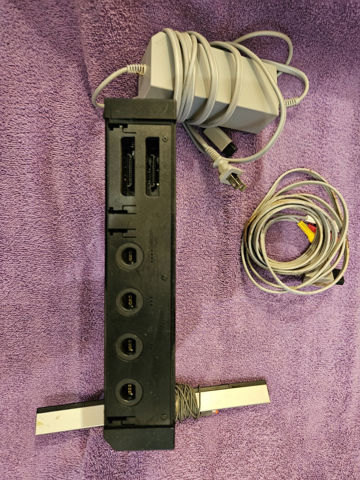 Wii Console With Two Games. No Controllers.