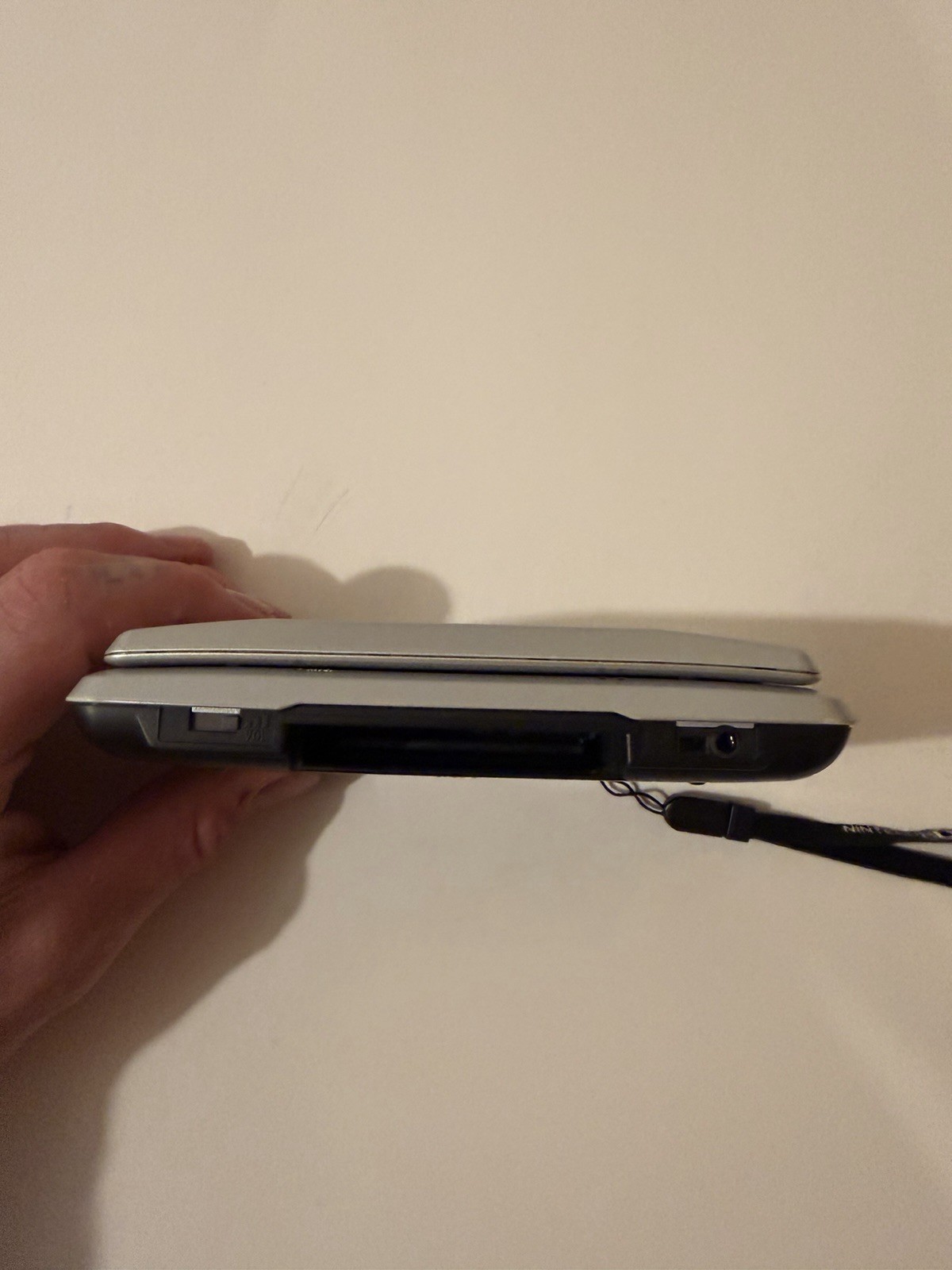 Nintendo DS NTR-001 Silver/Black Handheld Console Dual Screen Headphone NTSC