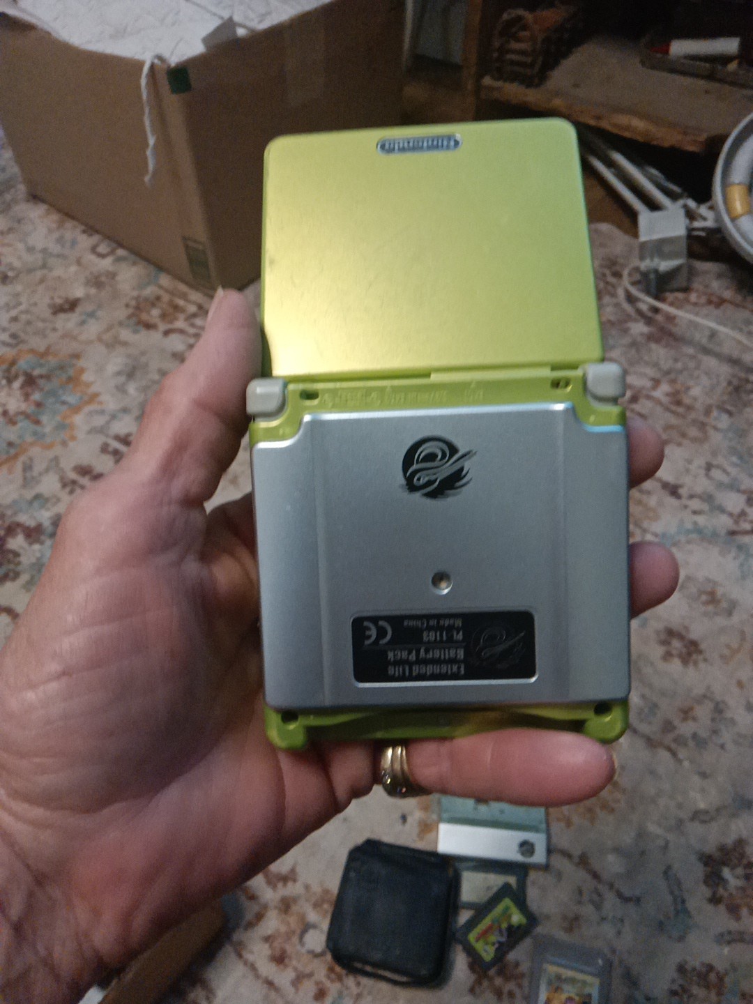 Nintendo Gameboy Advance GBA SP Lime Green AGS-001 Great Condition TESTED WORKS