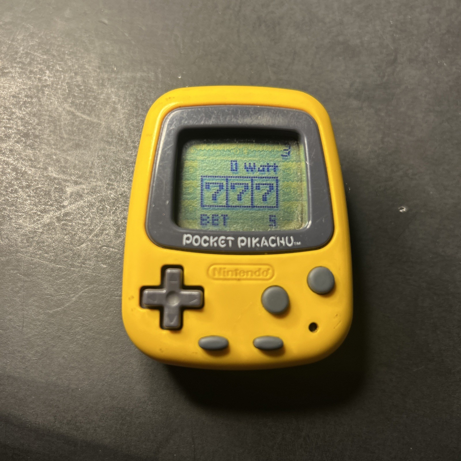 NINTENDO Pocket Pokémon Pikachu SOUND WORKS *Good Screen* Yellow Color
