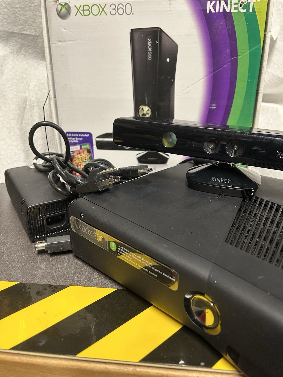 Microsoft Xbox 360 S Gaming Console and Kinect – Black