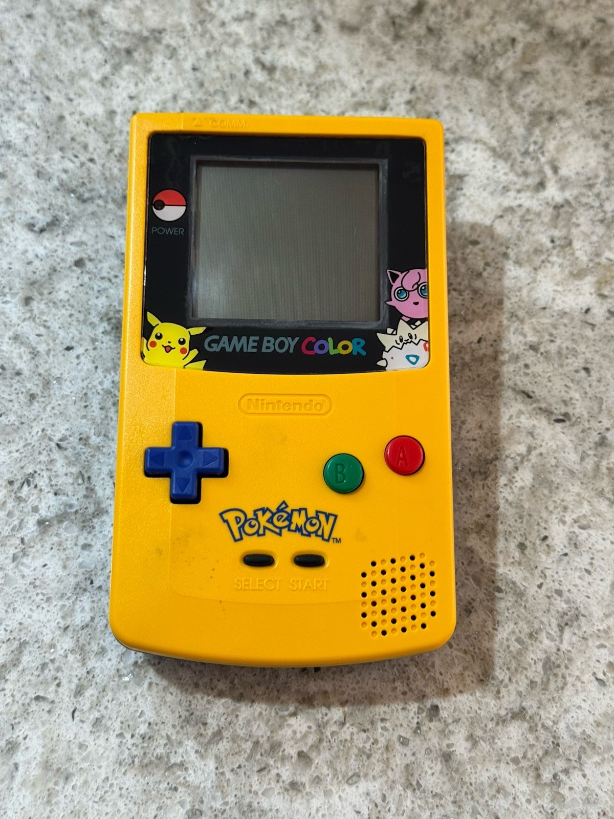 Nintendo Game Boy Color Handheld Pokémon Pikachu Edition Genuine Works
