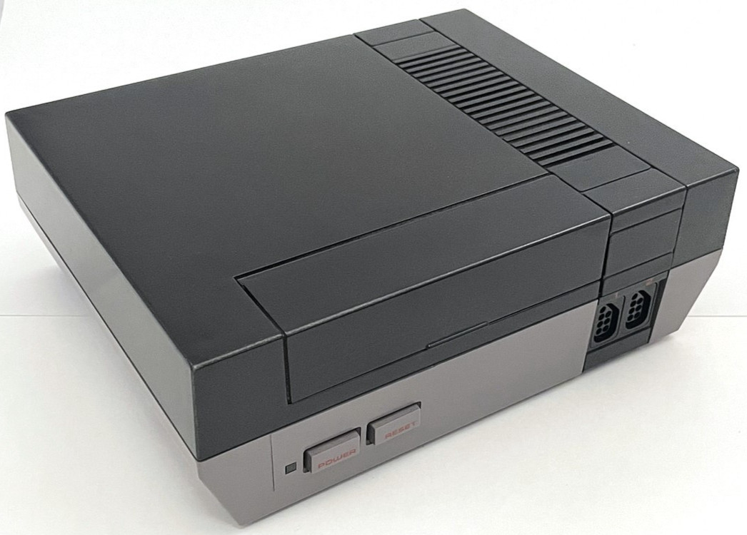 BLACK EDITION Nintendo Entertainment System NES Video Game Console Bundle Set