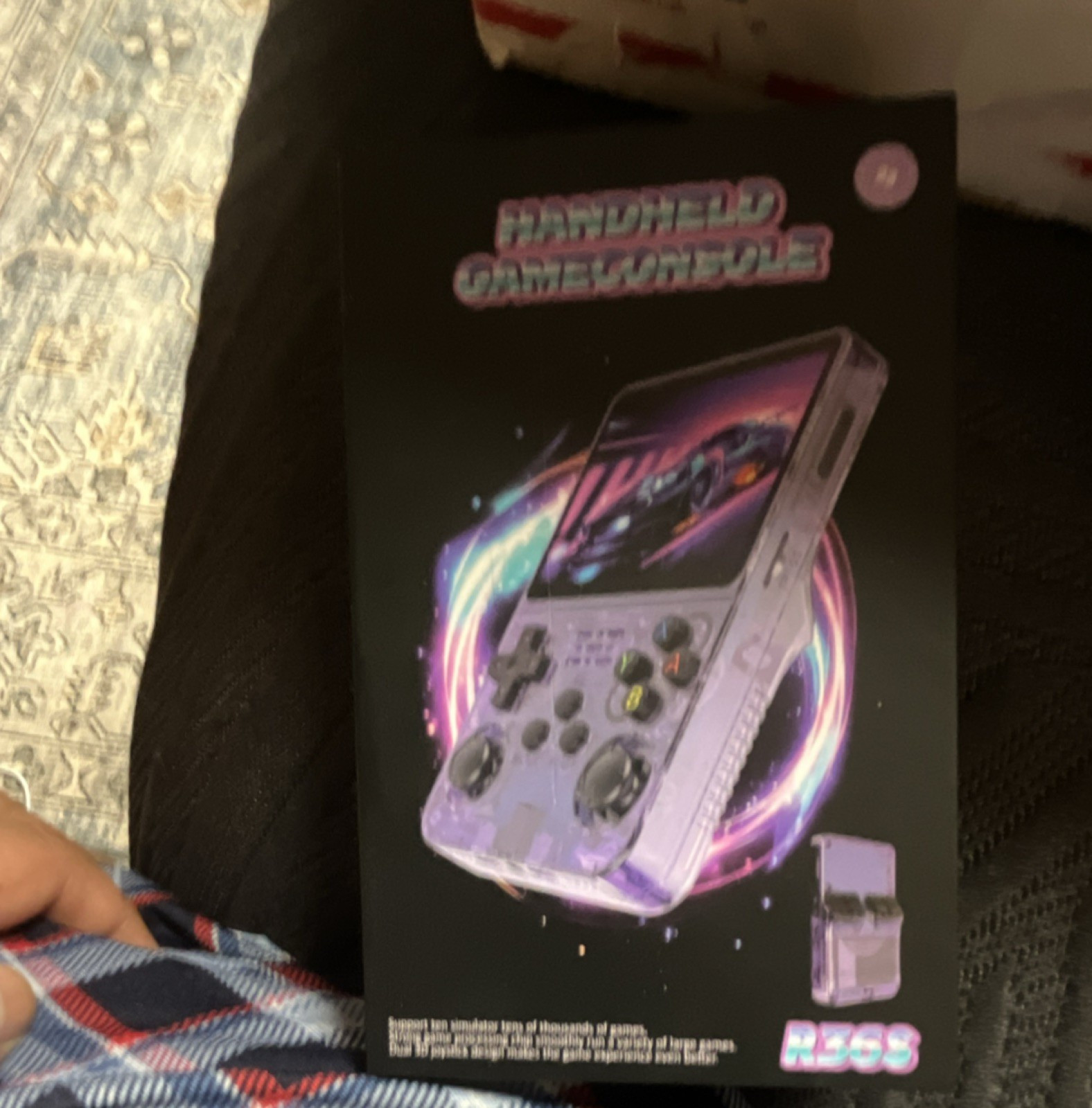 R36S Purple Handheld Game Console Wi-Fi Bluetooth Internet PSP N64 PS1