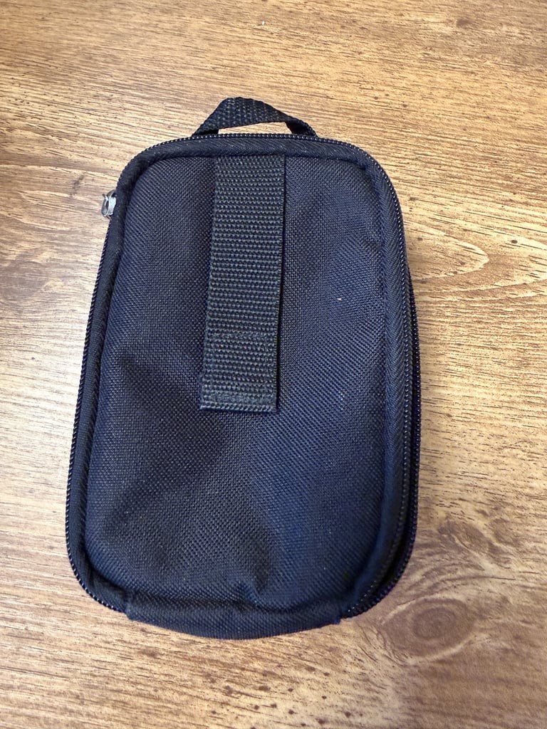 Nintendo Game Boy Advance Carrying Case Blue Zippered Travel Bag