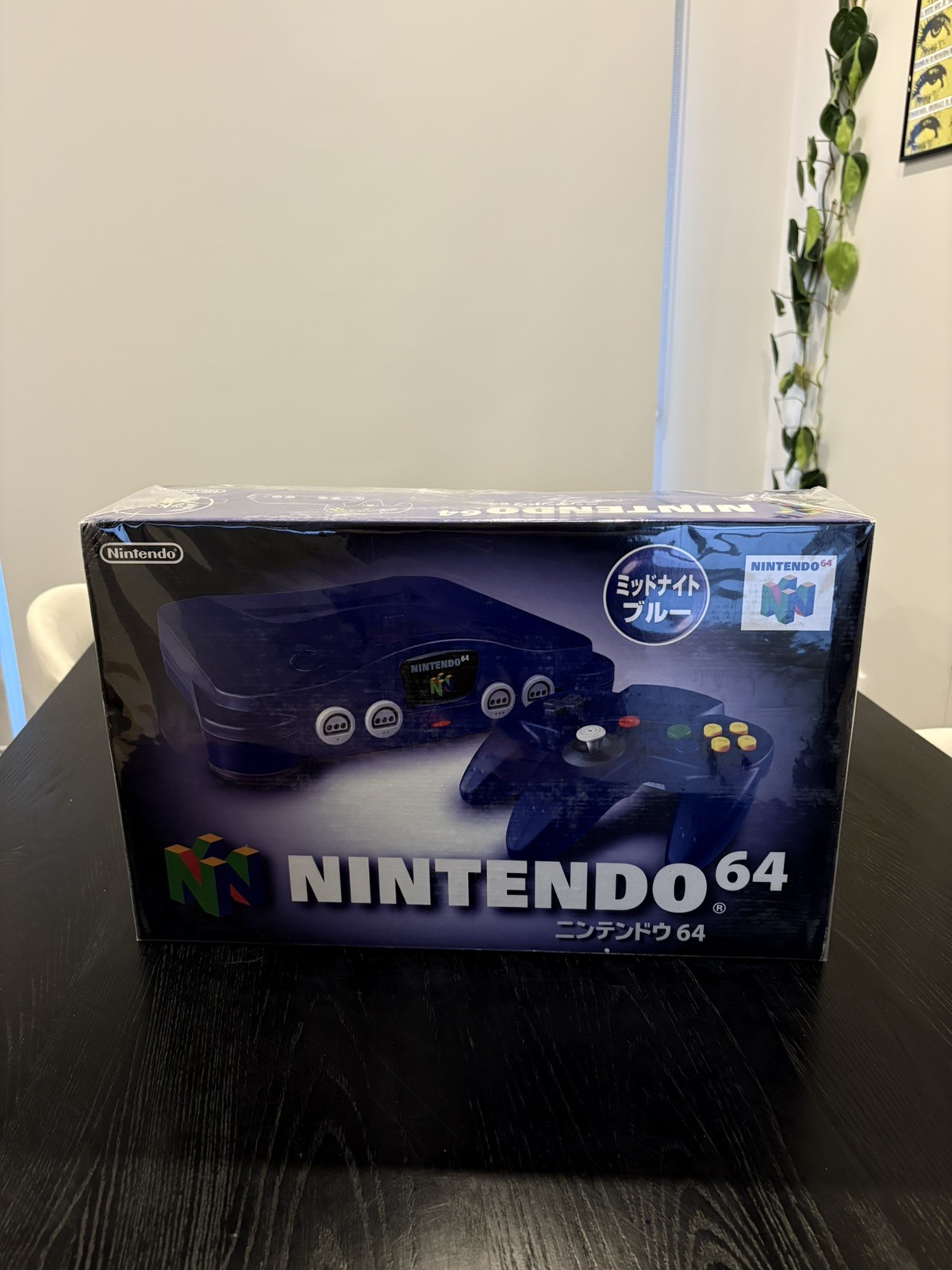 Nintendo 64 N64 Midnight Blue Japan (NTSC-J) Near Mint CIB -Instruction Manuals