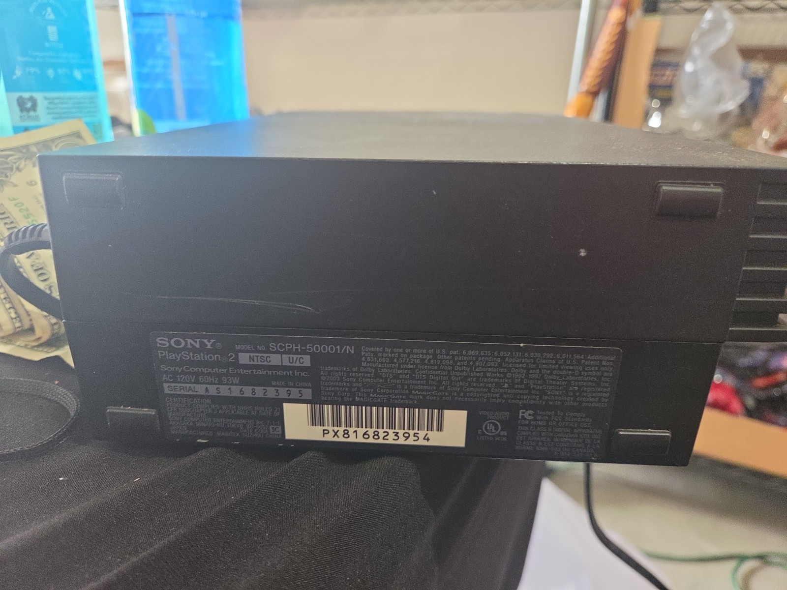 Sony PlayStation 2 PS2 Fat Console SCPH-50001/N Black Tested Working OEM
