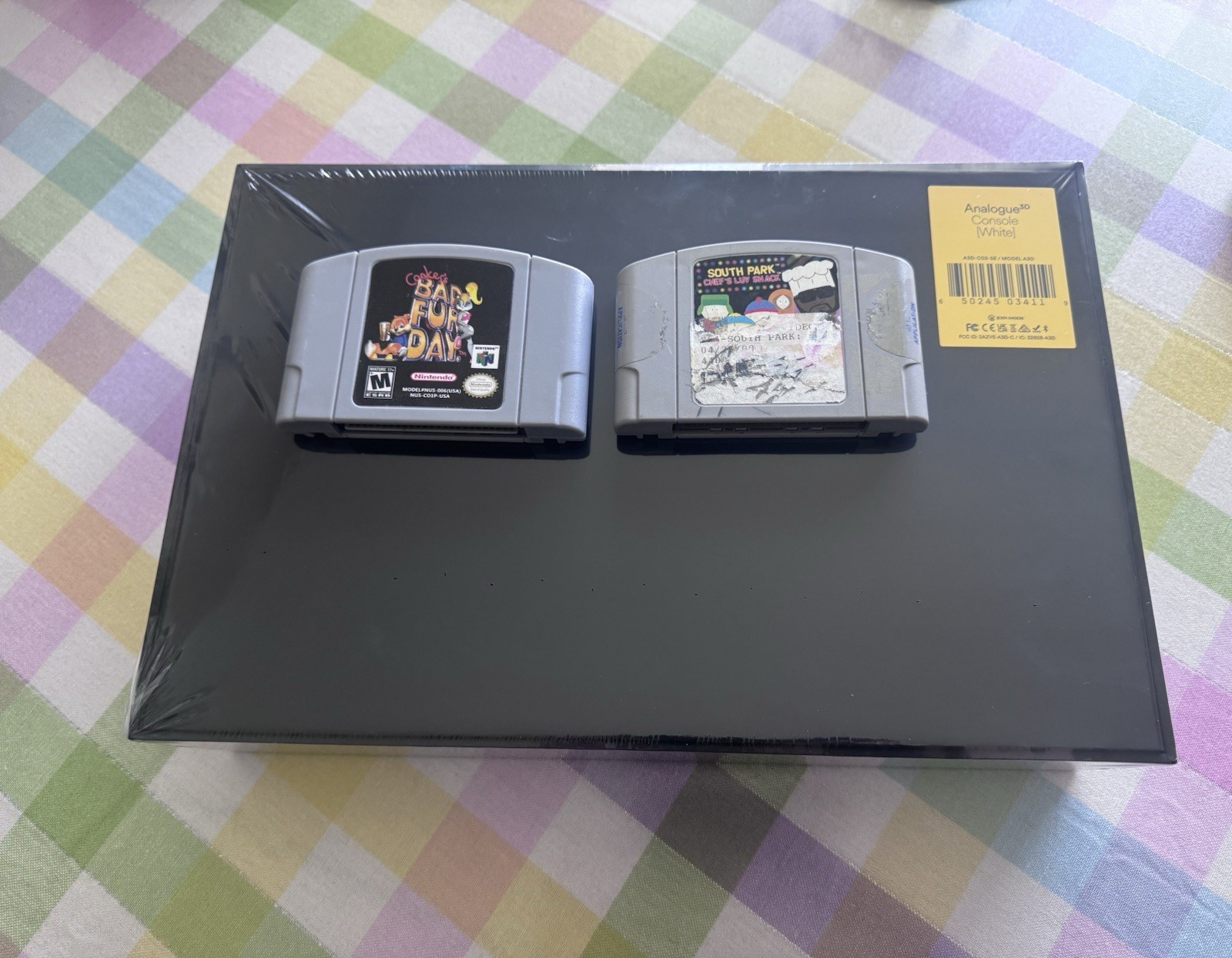 NEW Analogue 3D Console WHITE Nintendo 64 + Game Bundle! PLZ READ