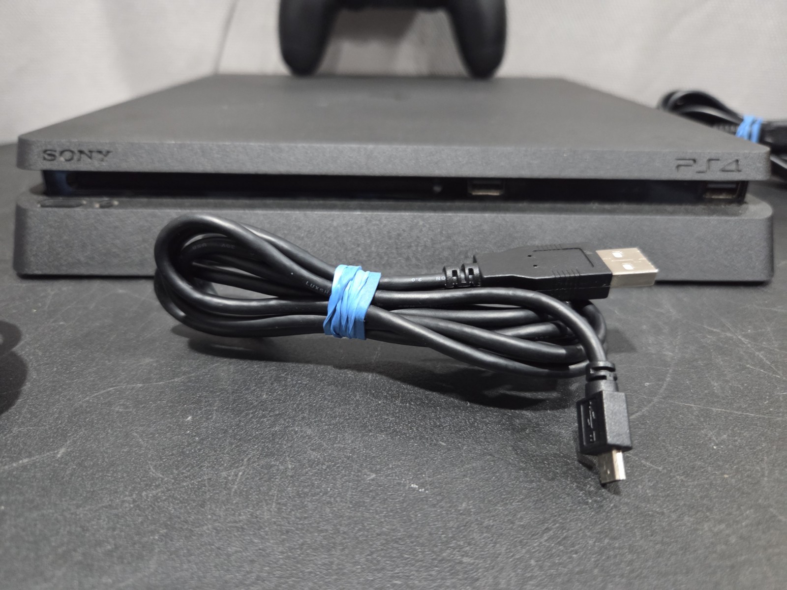 Sony PlayStation 4 Slim 1TB Black PS4 Console CUH-2215B with Controller Tested