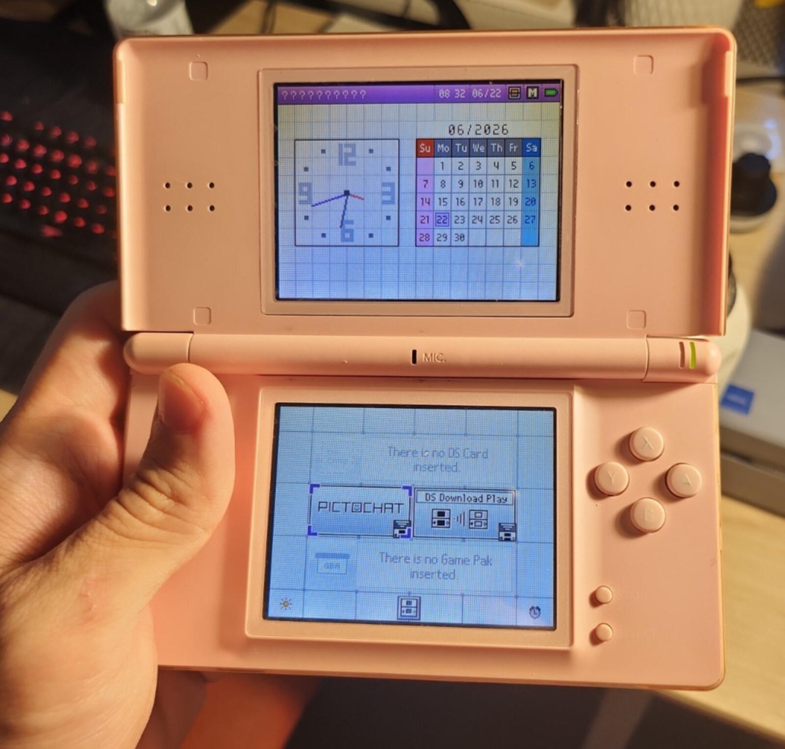 Nintendo DS Lite Console – Coral Pink – In Box