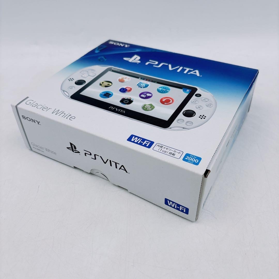 Sony PS Vita PCH-2000 Handheld Console – Glacier White w/32GB memory card
