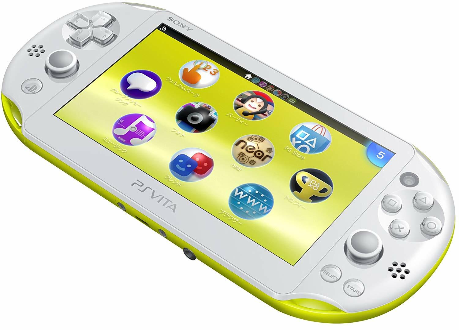 PS Vita Lime Green White PCH 2000 ZA13 Console only PSV Slim [H]