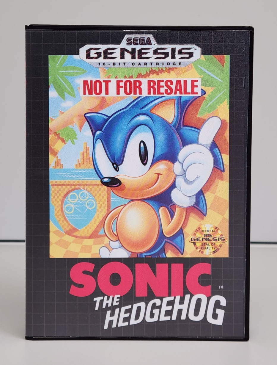 Vtg SEGA Genesis Model MK-1601 V2 Video Game Console MK-1610 Sonic, NEW Open Box