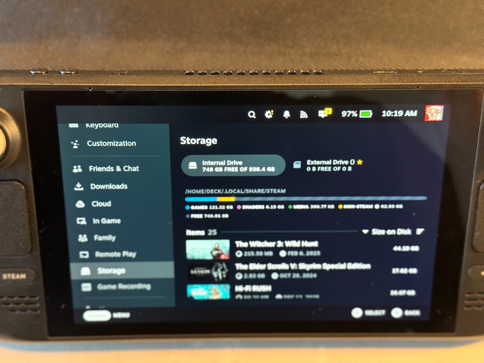 Valve Steam Deck LCD 1TB SSD Handheld Console – Excellent Condition w/ Case