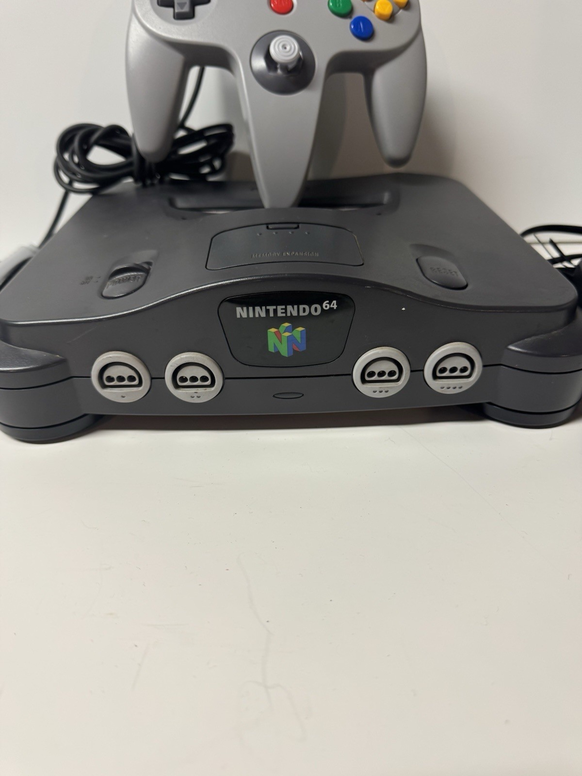 Nintendo 64 N64 Console NUS-001 1 OEM Controllers W/ Cords Tested Working