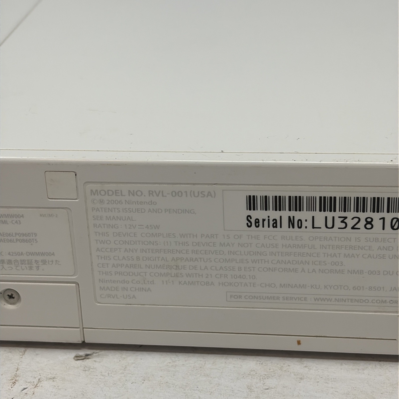 Nintendo Wii White Console Only RVL-001 Gamecube Compatible TESTED – See Photos
