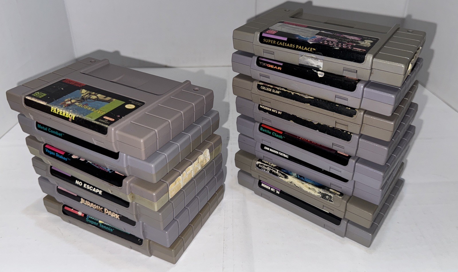Yobo FC Twin SNES Console 2 Player Bundle w/ 14 Genuine Nintendo Games Plug Play
