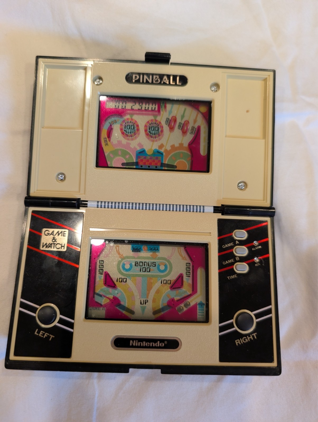 Nintendo Game & Watch Multi Screen Pinball PB-59 w Batteries TESTED WATCH VIDEO