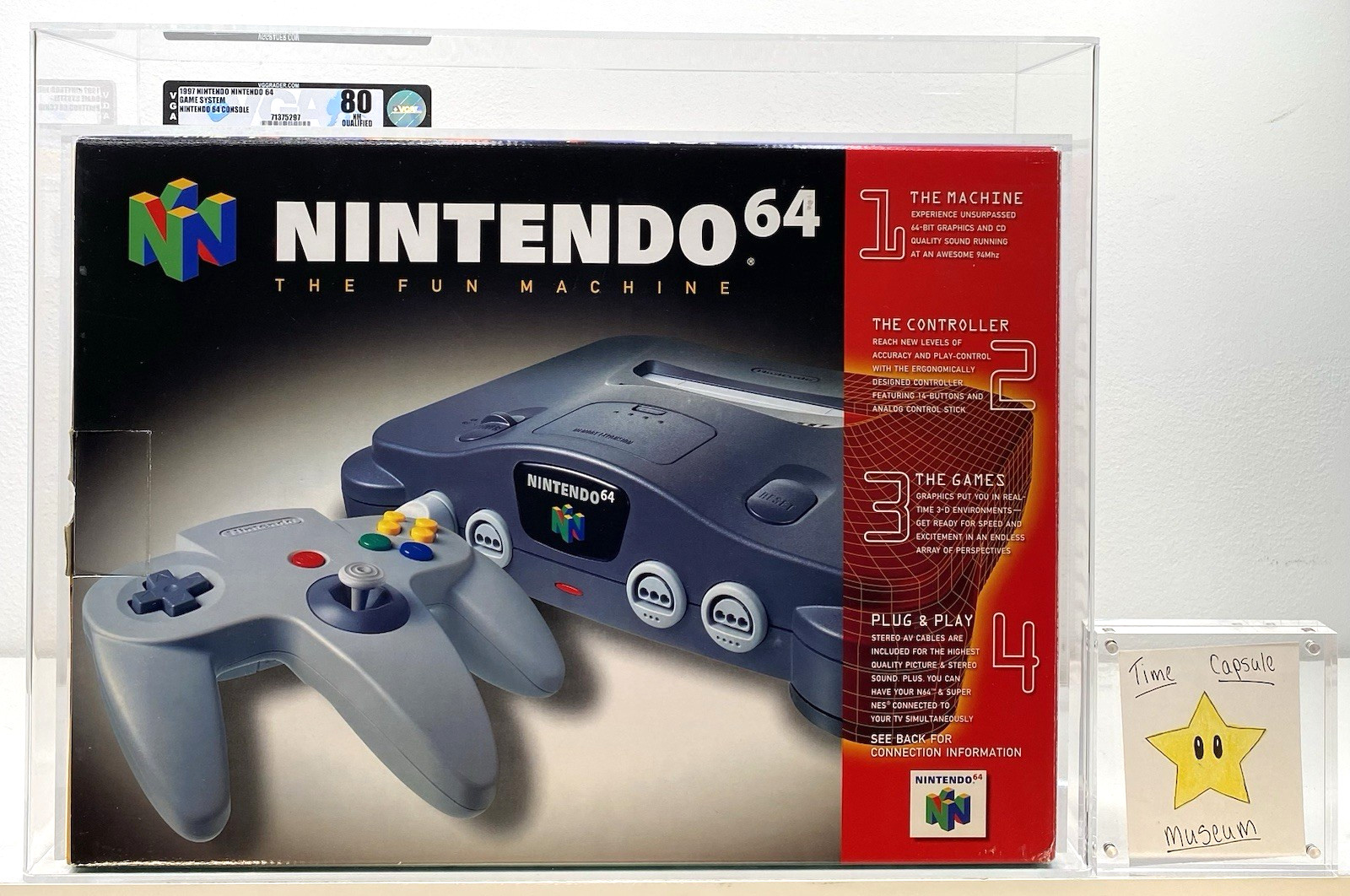 Nintendo 64 Launch Console N64 Brand New 1997 VGA Graded 80 Q Qualified