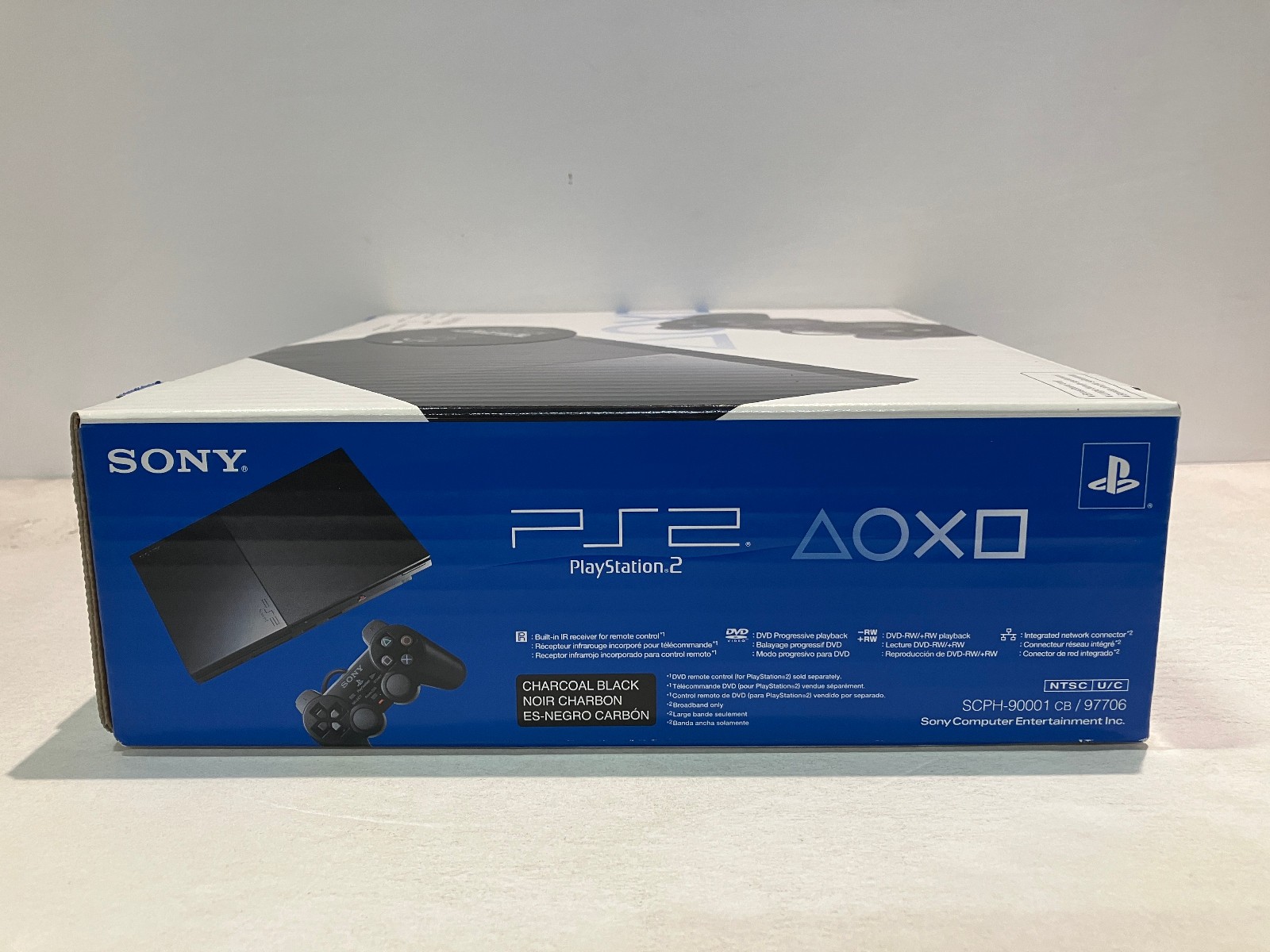 PS2 Slim Console NTSC USA/Canada SCPH-90001 Sony Playstation 2 System Black 2008