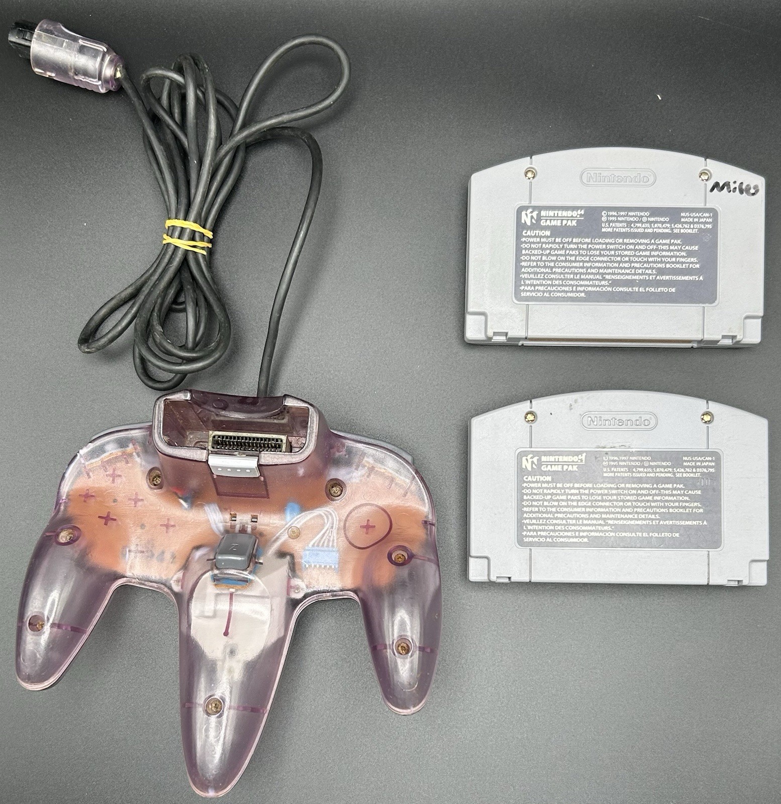 Nintendo 64 Console Bundle | Atomic Purple Controller + Ocarina Of Time WORKING